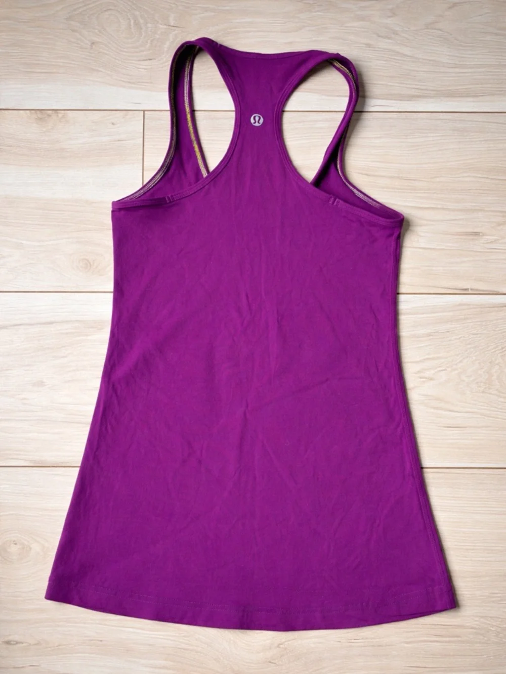 Lululemon Purple Racerback Tank Top Built-In Bra Athletic Yoga Size 6 - Picture 1 of 6
